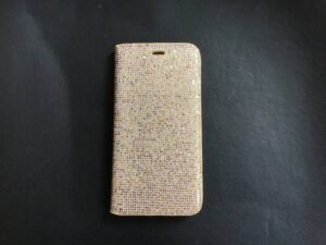 iPhone 7+/8+ - Bookcase - magneet-  goud-glitter