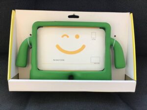 Kinderhoes antishock case met handvaten / iPad mini 1 2 3 4 5  zwart