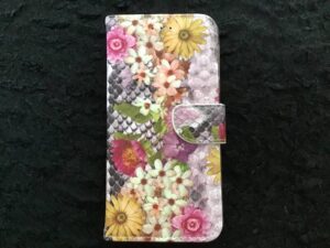 Samsung A6 plus / Bookcase bloemen - roze  Samsung A6 plus