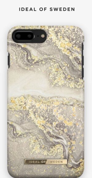 Ideal of Sweden - iPhone 7+ / iPhone 8+ - backcase - geel / marmer  nude / IPhone 7+ / iPhone 8+