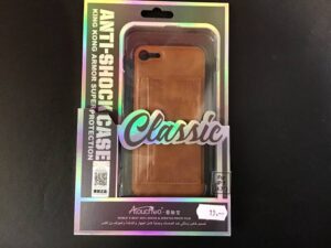 iPhone 7/8 - Backcase met pasvakje / bruin
