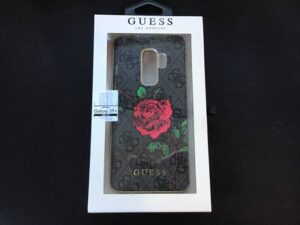Guess / Backcase / Samsung S9  / hoesje / antraciet rode roos  Samsung S9
